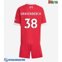 Fotballdrakt Barn Liverpool Ryan Gravenberch #38 Hjemmedraktsett 2025-26 Kortermet (+ Korte bukser)